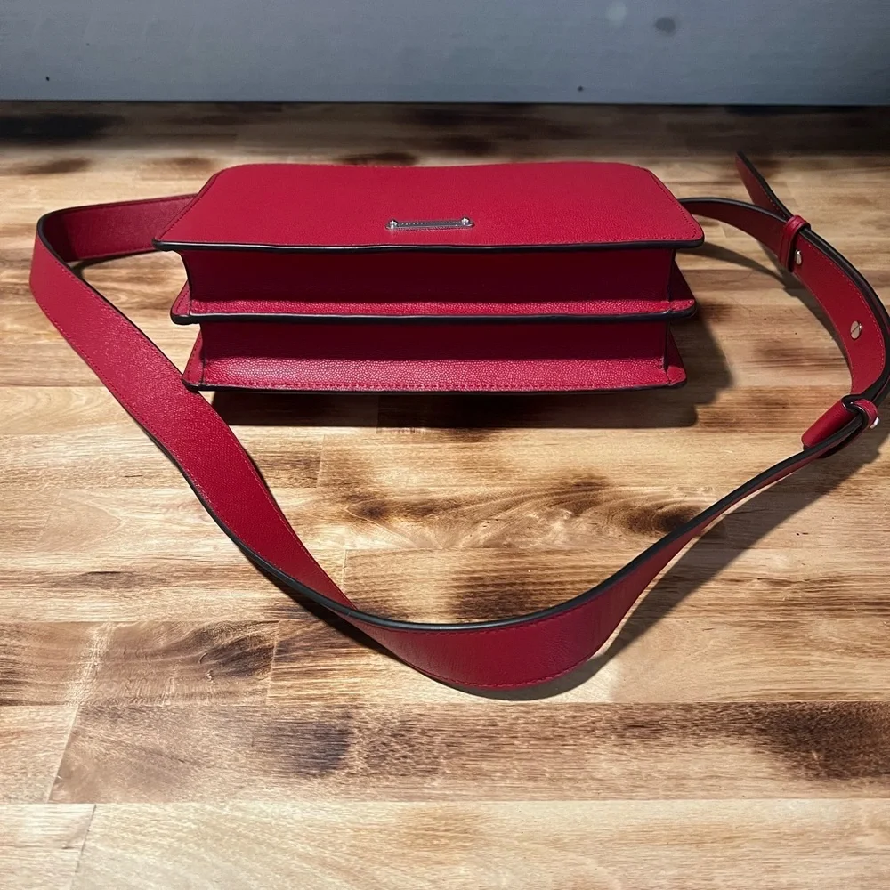 NWOT~Rebecca Minkoff Red Shoulder / Crossbody Bag - Picture 5 of 13